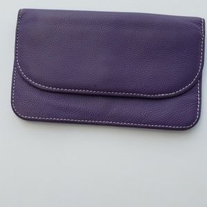 Purple Leather Wallet